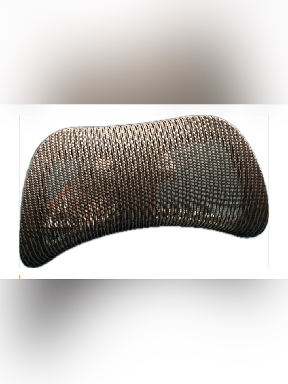Classic Aeron Chair Headrest - Gray Mesh Support